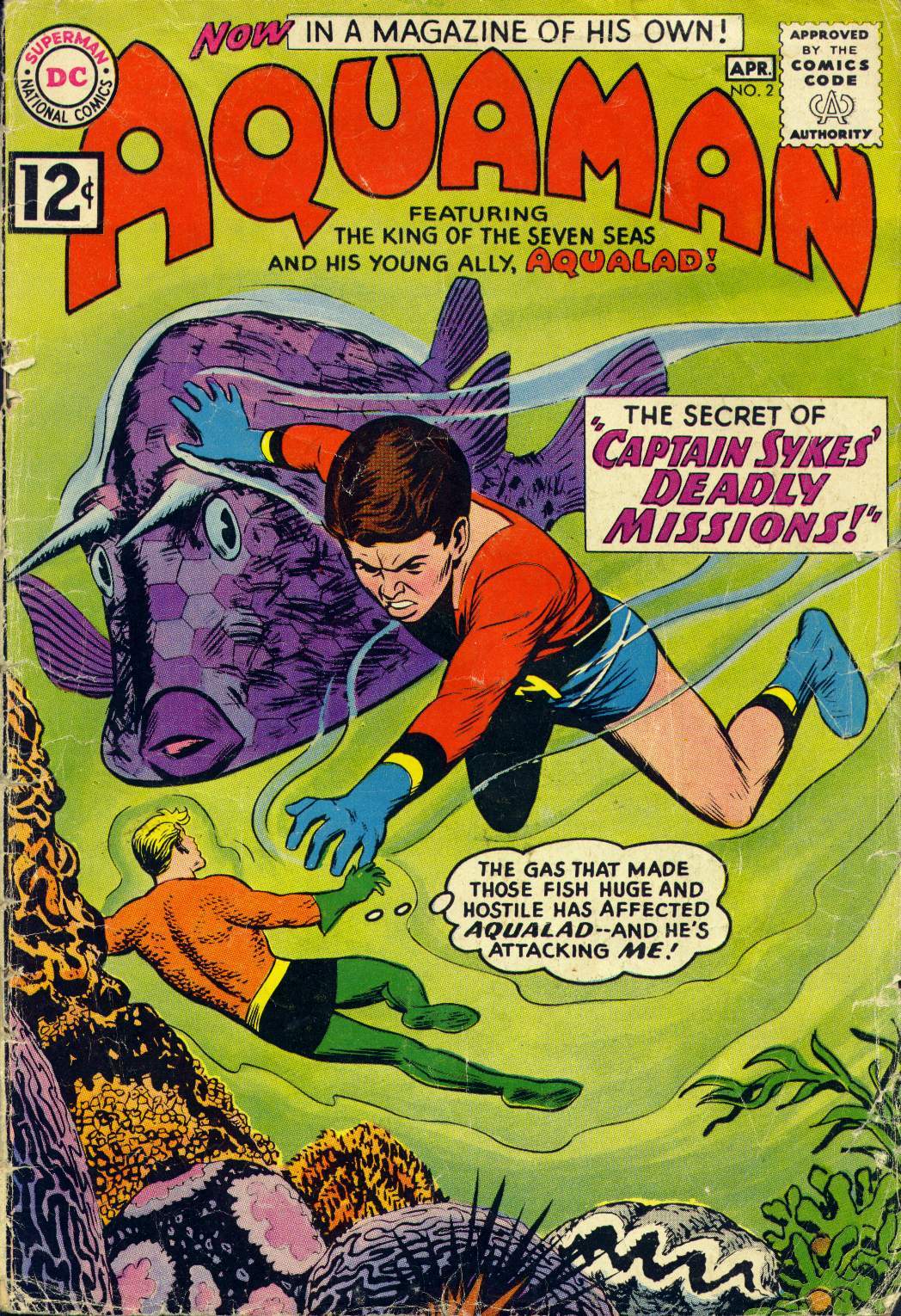 Aquaman (1962) book cover 3