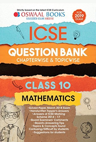 Oswaal ICSE Question Bank Class 10 Maths Chapterwise and Topicwise by ...
