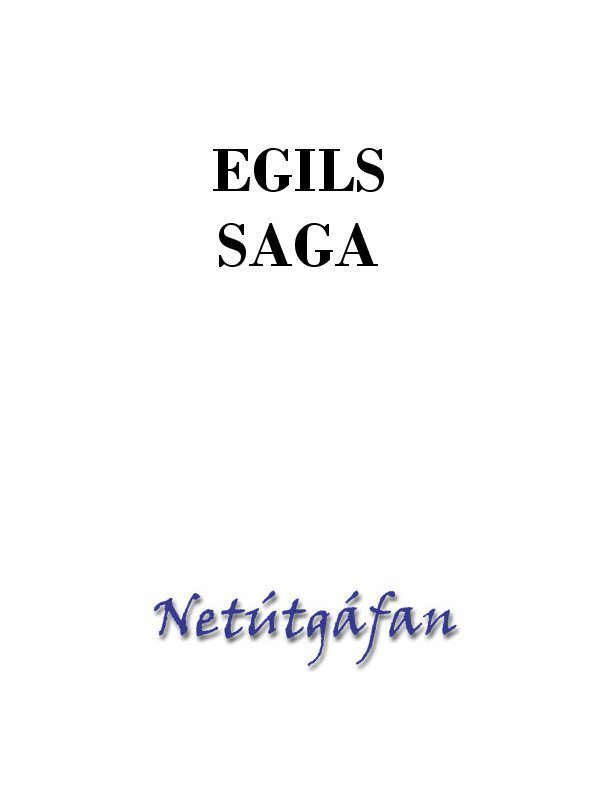 Egils saga by Unknown Goodreads