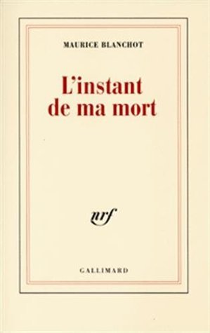 L'instant de ma mort book cover