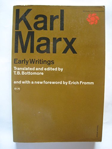 Karl Mark Early Writings book cover
