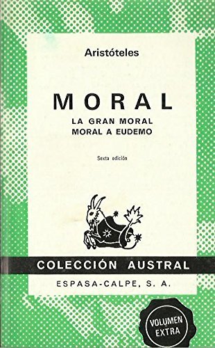 Moral. " la gran moral. moral a eudemo" book cover