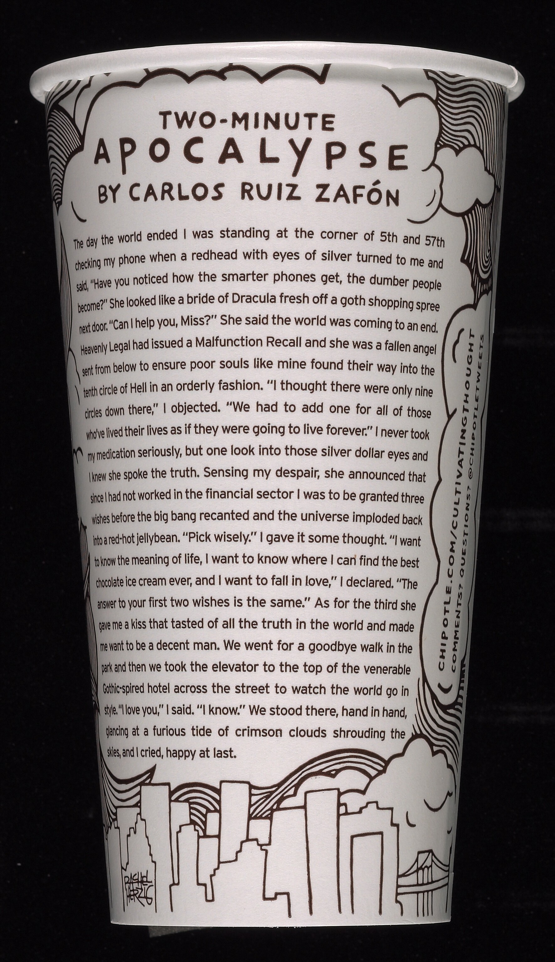 Chipotle cup / The Cultivating thought author book cover 1