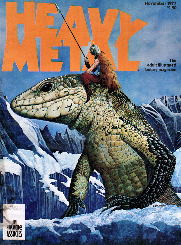 Heavy Metal, November 1977 book cover