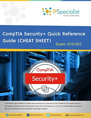 CompTIA Security+ Quick Reference Guide (CHEAT SHEET): Exam: SY0-501 by ...