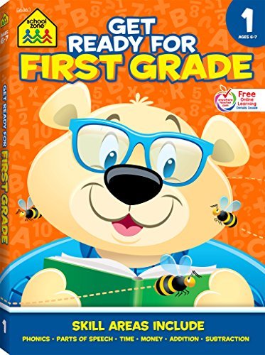 School Zone - Get Ready for First Grade Workbook - 256 Pages, Ages 6 to ...