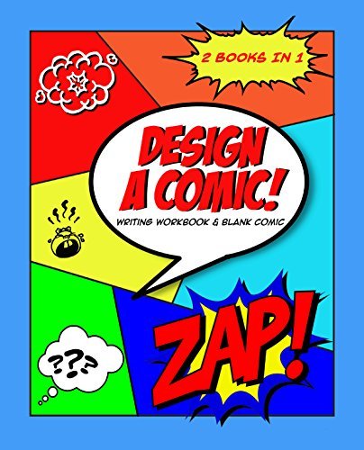 Design A Comic: Writing Workbook & Blank Comic Book Diagonal Comic ...