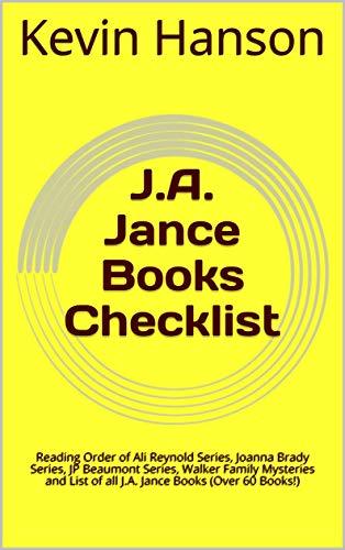 J.A. Jance Books Checklist: Reading Order of Ali Reynold Series, Joanna ...