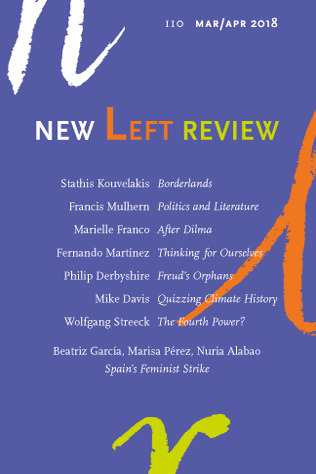 New Left Review 110 book cover