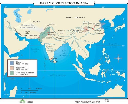 Civilization Map Of The World Early Civilizations Asia (World History Wall Maps) By Kappa Map Group |  Goodreads