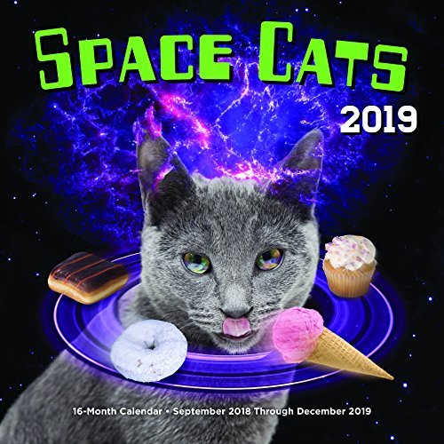 Space Cats 2019 16Month Calendar September 2018 through December