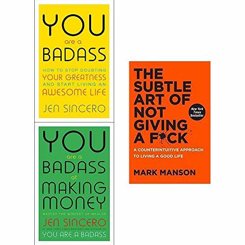 You Are a Badass, at Making Money, Subtle Art of Not Giving a Fck [Hardcover] 3 Books Collection Set book cover