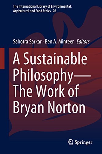 A Sustainable Philosophy—The Work of Bryan Norton book cover