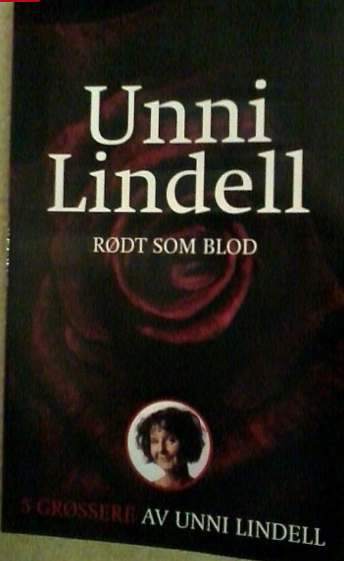 Unni Lindell rødt som blod book cover