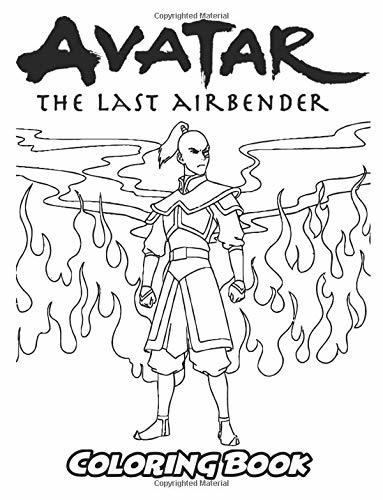 Avatar The Last Airbender Coloring Book Coloring Book For Kids And 