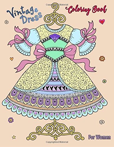 s Vintage Dress Coloring Pages  Best Free