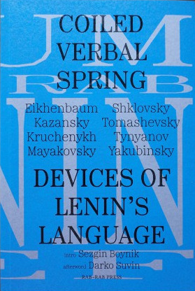 Verbal Spring Coiled Verbal Spring: Devices of Lenin's Language by Boris Eikhenbaum ...