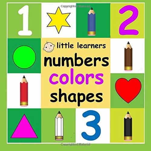 Little Learners Numbers Colors Shapes 8.5" x 8.5" (21.59 x 21.59 cm
