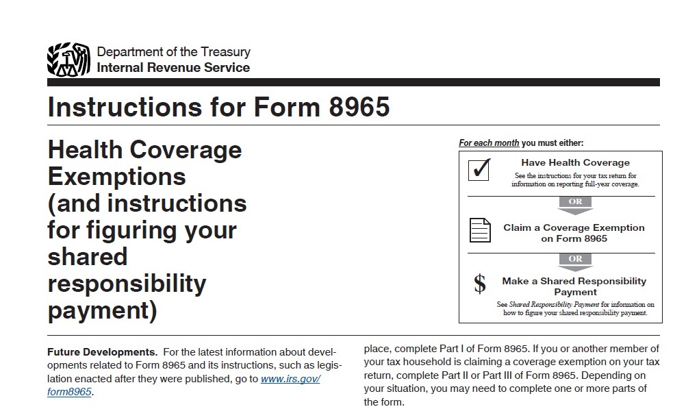 IRS Form 8965ez Instructions 2016 by U.S. Government | Goodreads