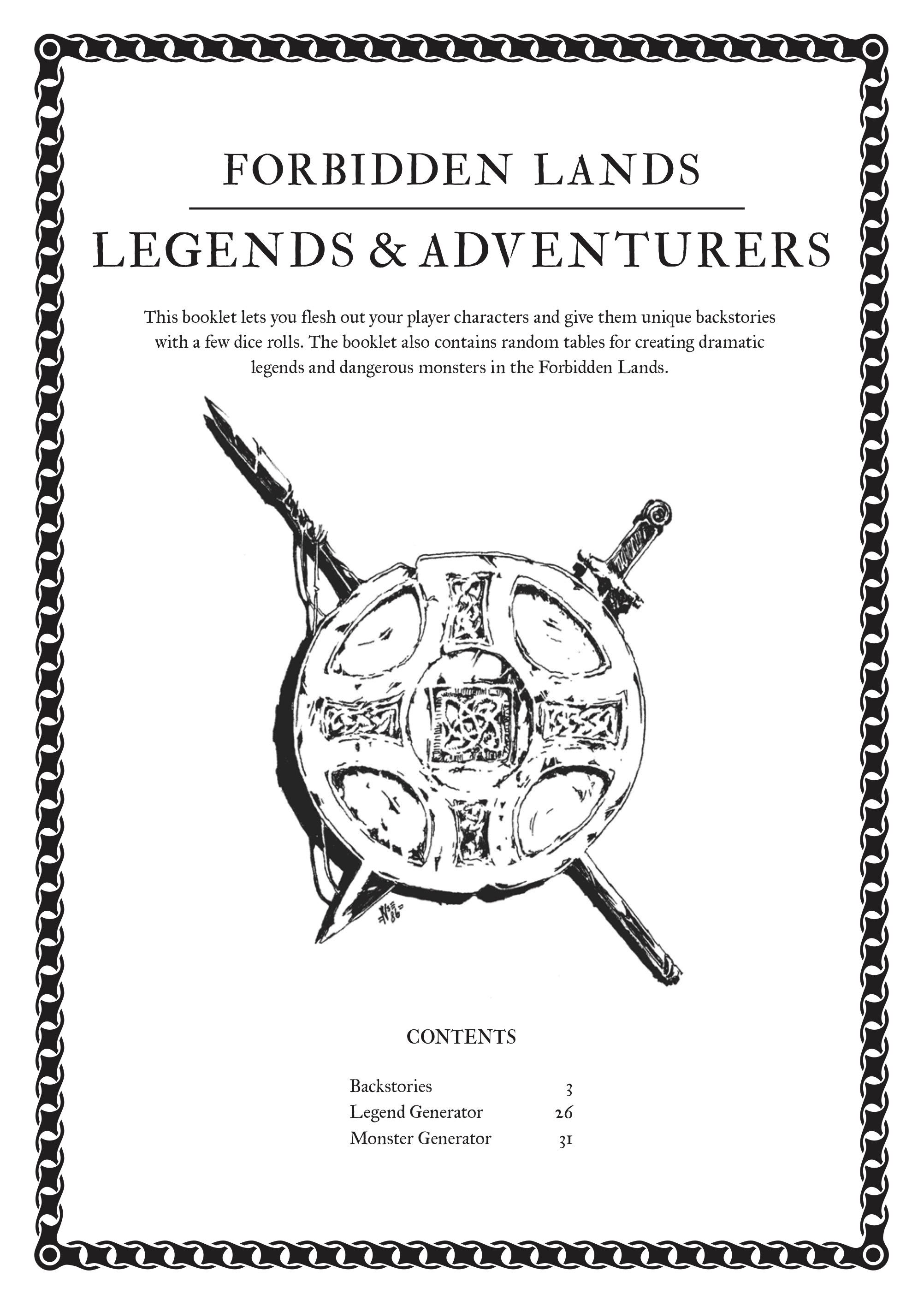 Forbidden Lands Legends & Adventurers book cover