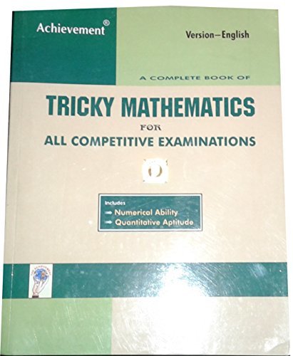 A Complete book of Tricky Mathematics (English) 2017 Achievement for ...