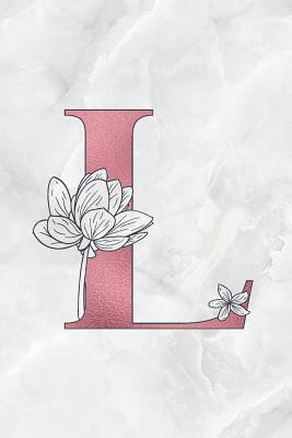 L: Letter L Journal, Rose Gold on 