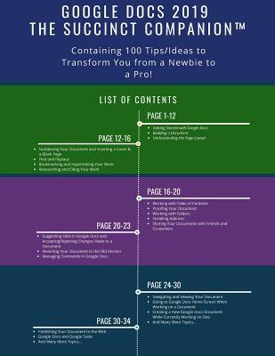Google Docs 2019: The Succinct Companion(tm) by Succinct Companion ...