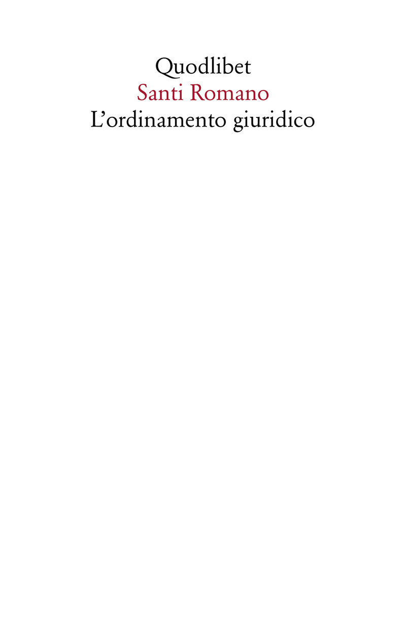 L'ordinamento giuridico by Santi Romano Goodreads
