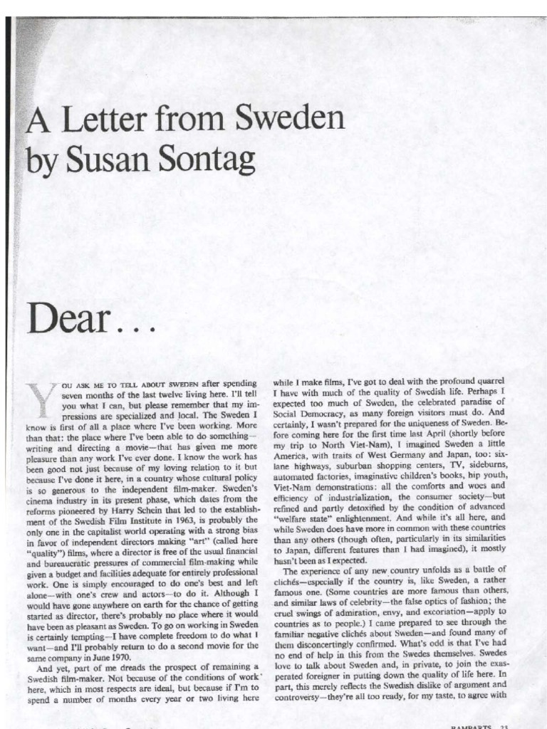 A Letter from Sweden book cover
