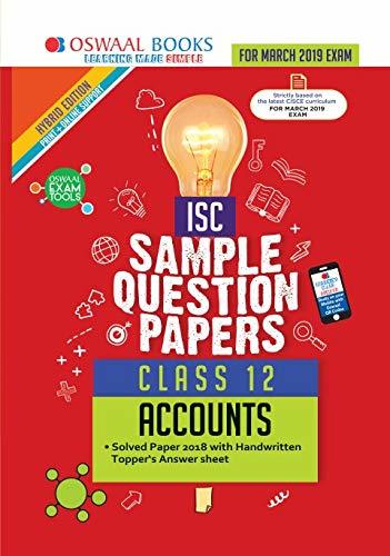 Oswaal ISC Sample Question Papers Class 12 Accountancy by Oswaal ...