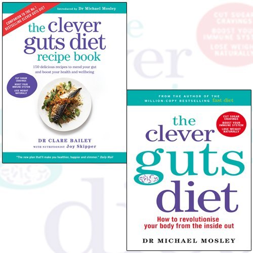 the clever guts diet, clever guts diet recipe book 2 books collection