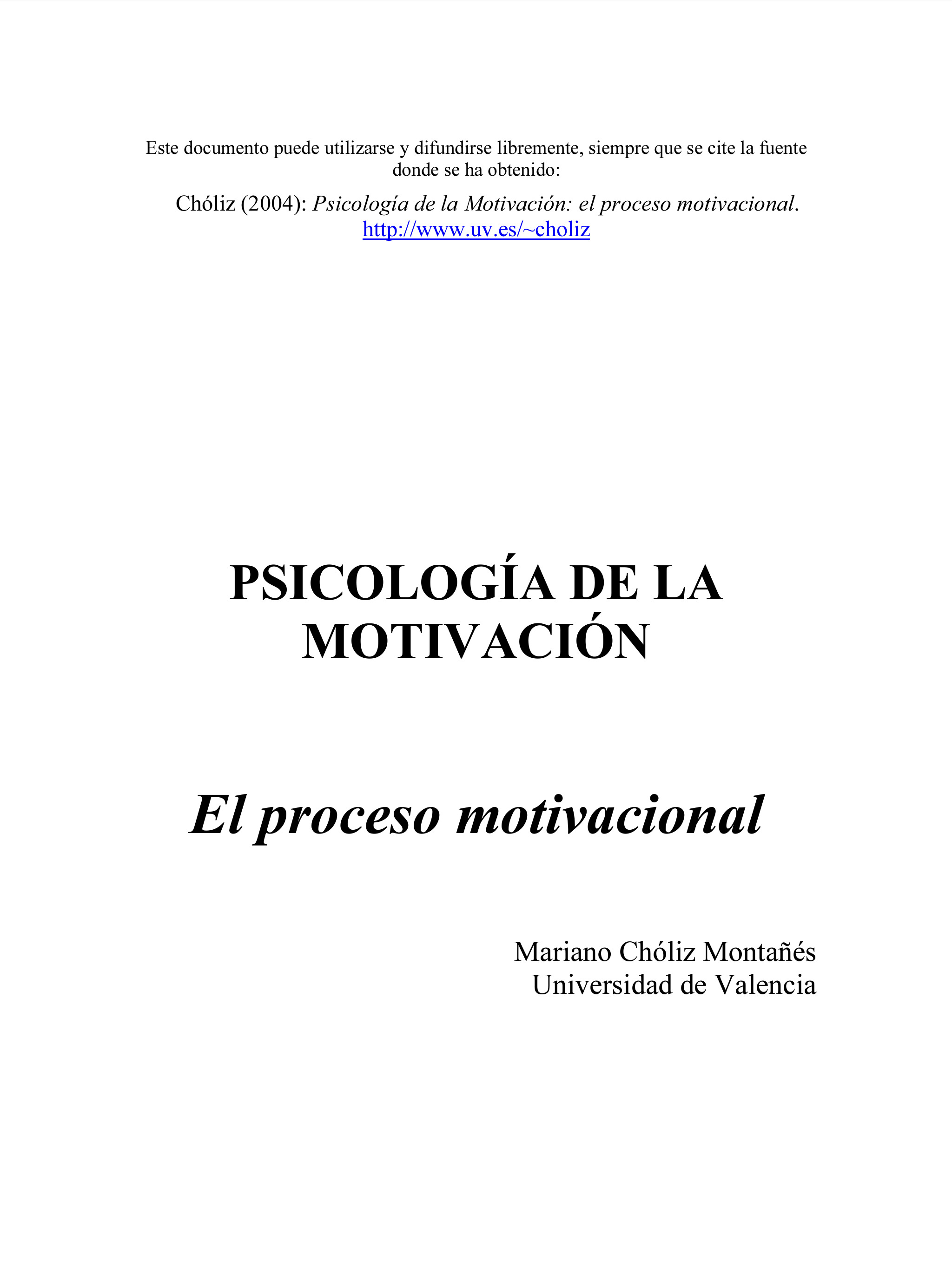 Psicología de la motivación