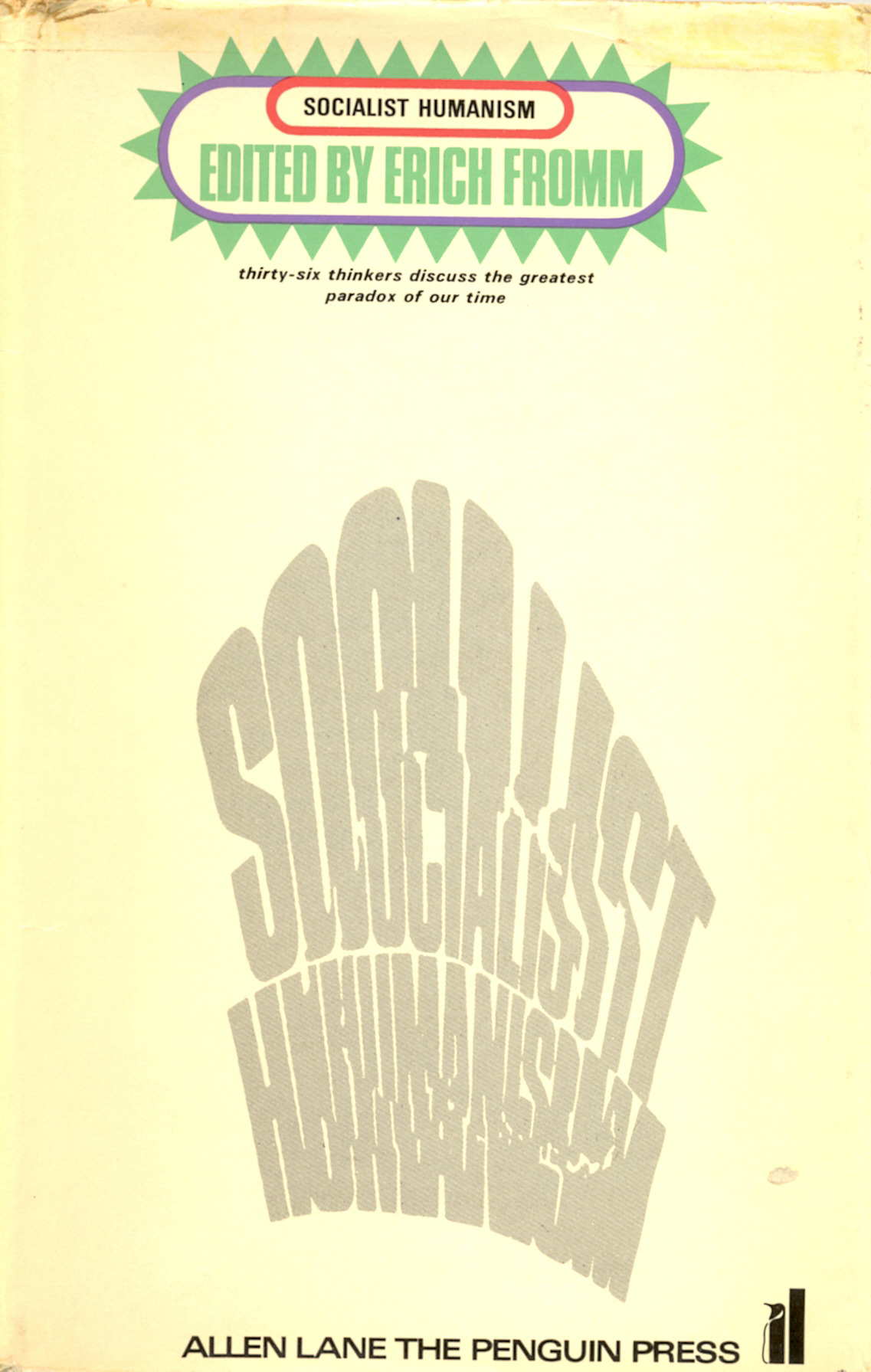 Socialist Humanism book cover