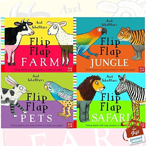 Axel Scheffler's Flip Flap Series 4 Books Bundle Collection with Gift
