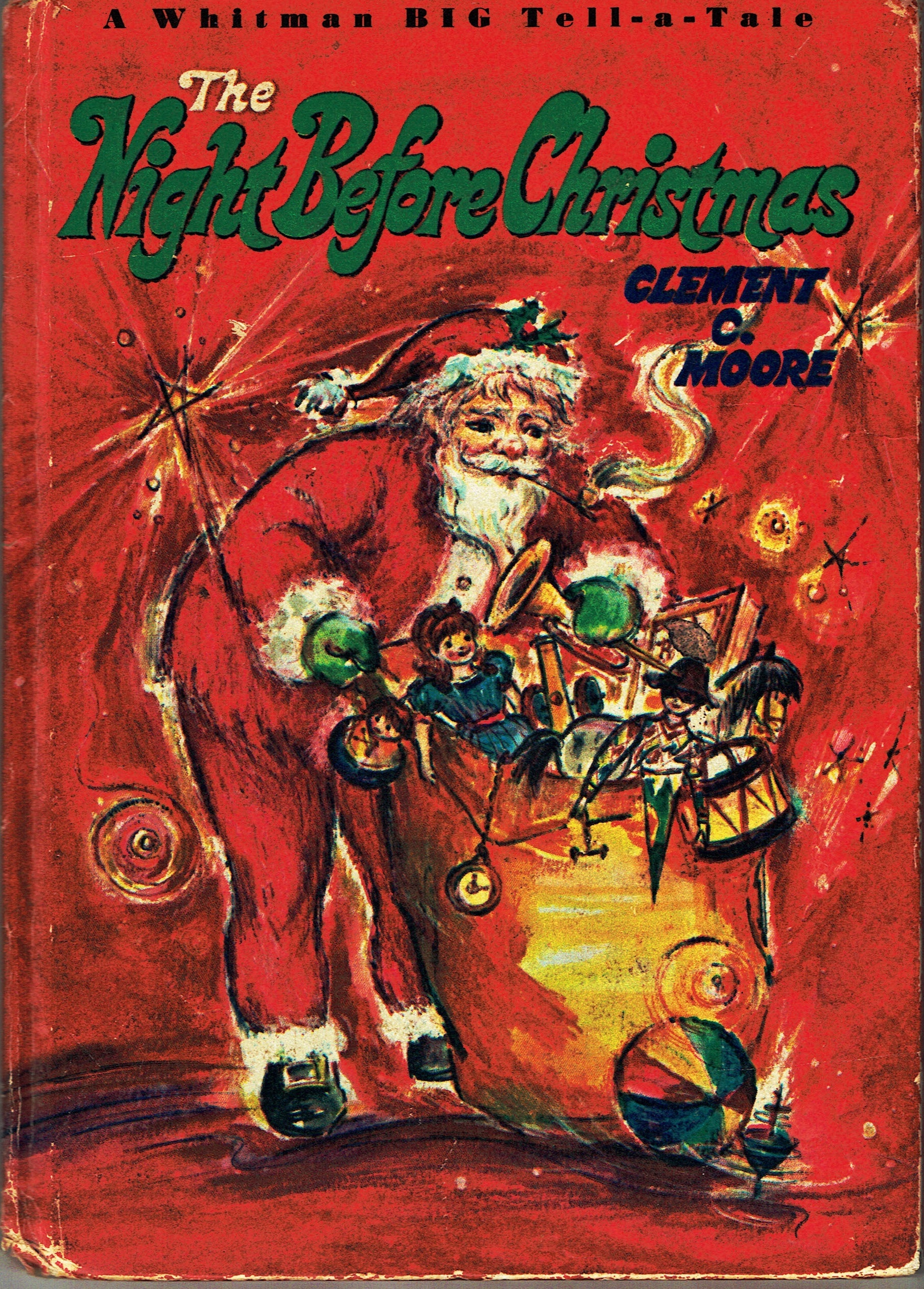 The Night Before Christmas Whitman Big Tell-a -Tale book by Clement ...