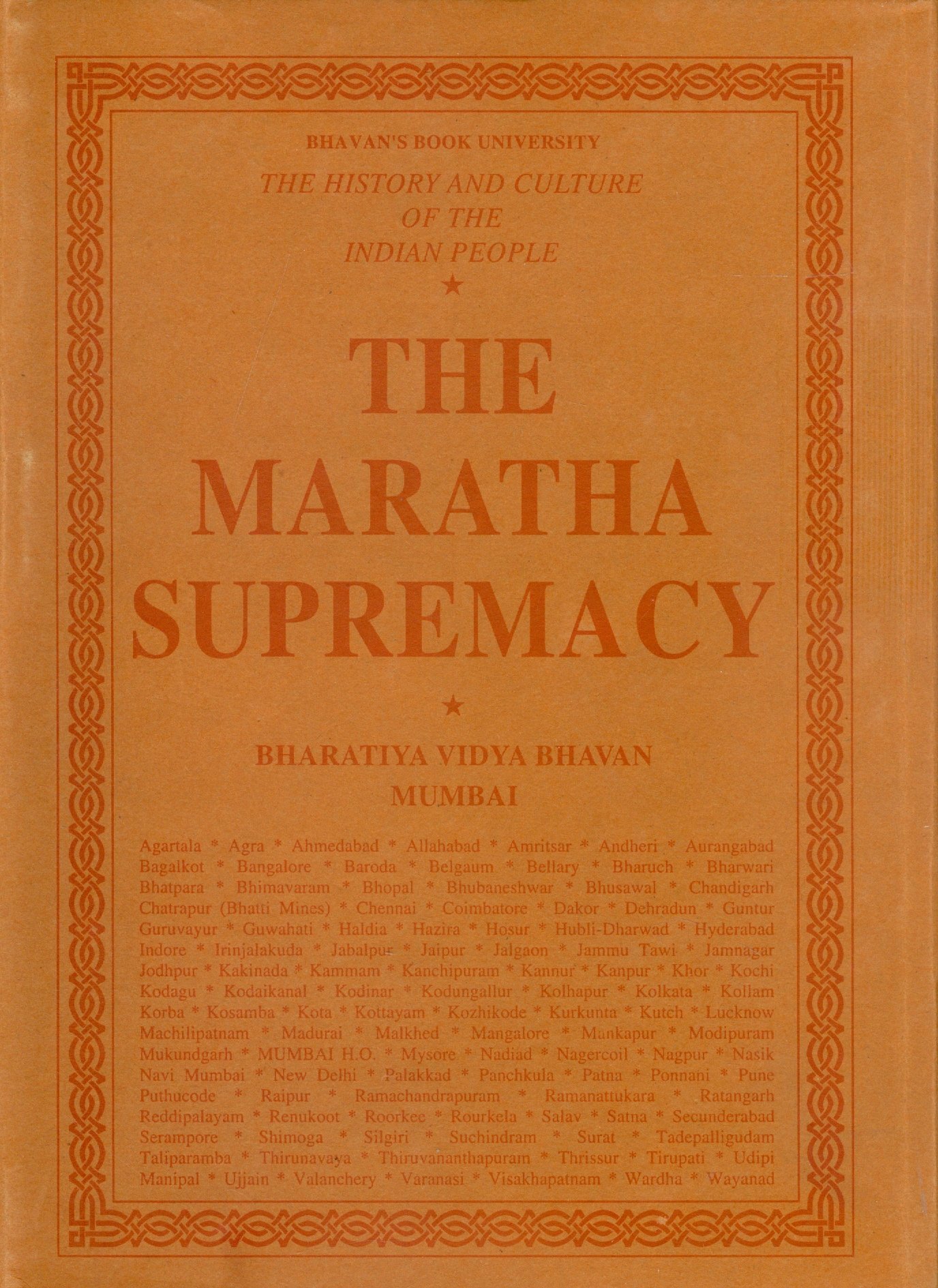 Cover of The Maratha Supremacy