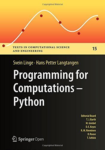 Programming for Computations - Python: A Gentle Introduction to ...