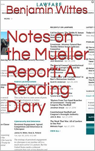 Notes on the Mueller Report book cover