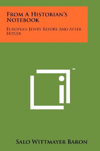 From A Historian's Notebook: European Jewry Before And After Hitler by ...