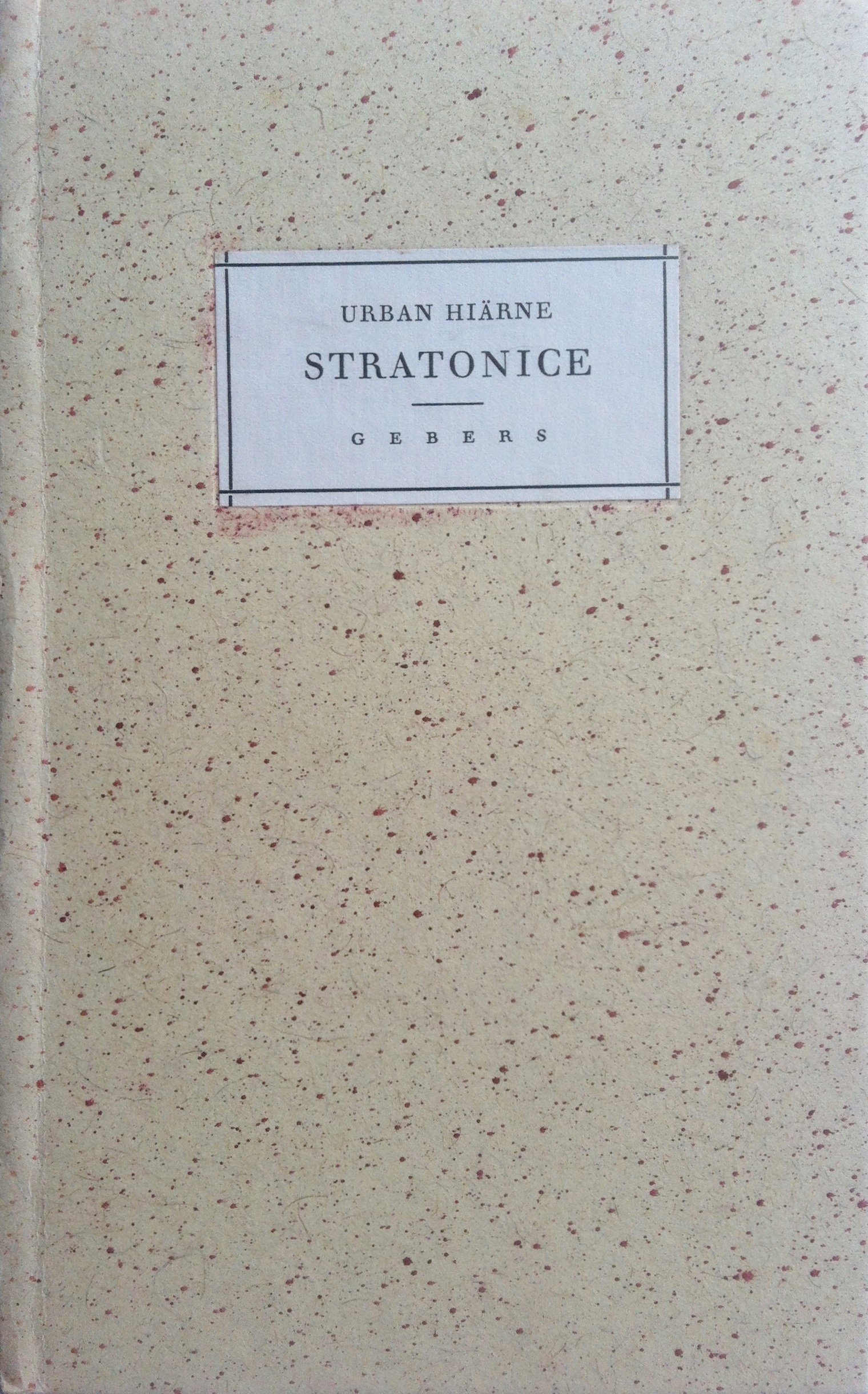 Stratonice by Urban Hiärne Goodreads