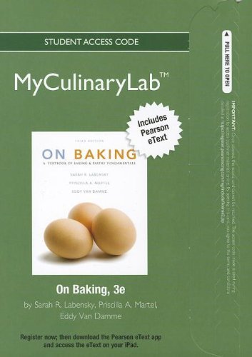 On Baking [with MyCulinaryLab Access Code] by Sarah R. Labensky | Goodreads