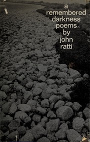 A Remembered Darkness: Poems by John Ratti | Goodreads