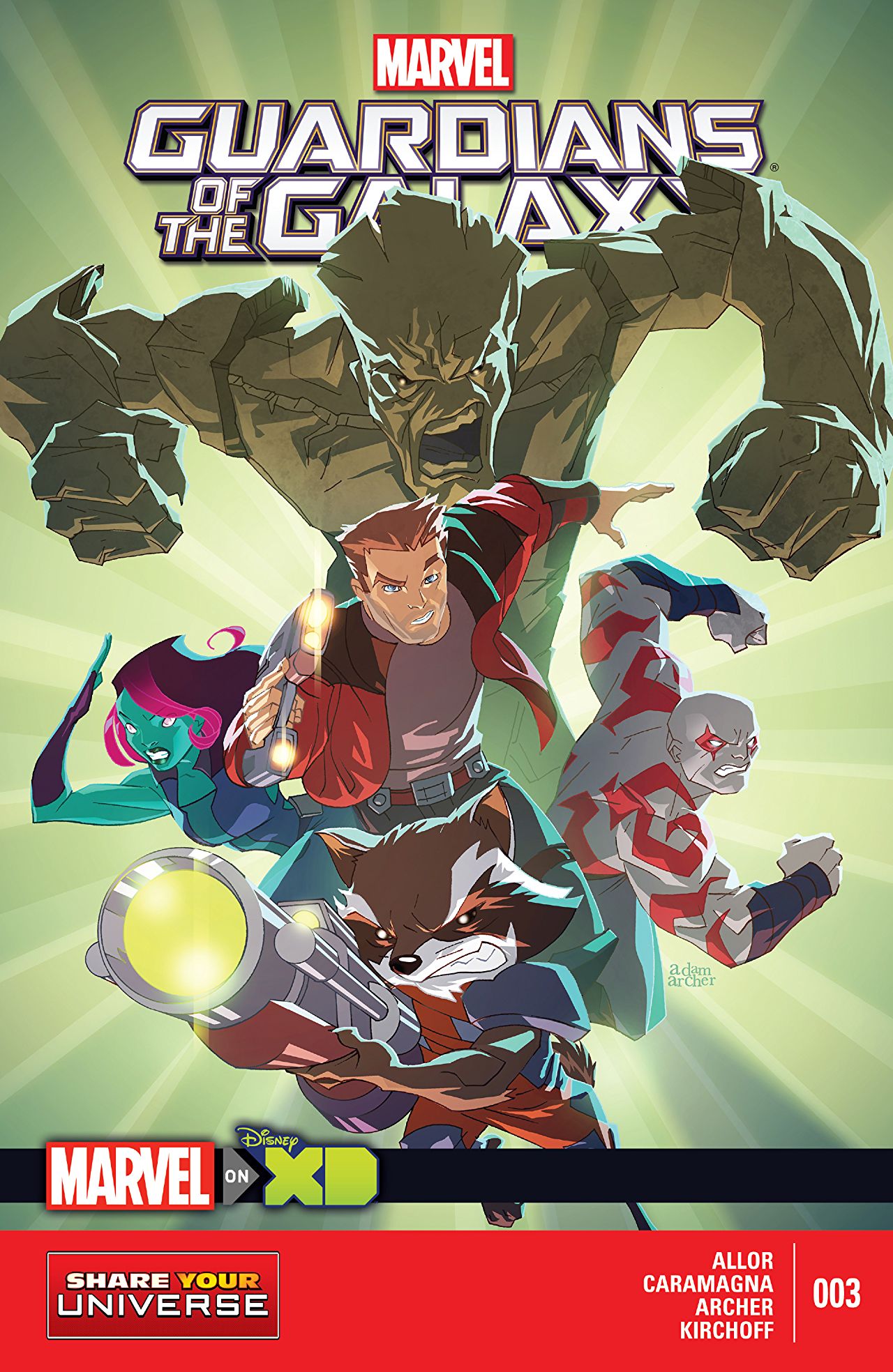 Marvel Universe Guardians of the Galaxy (2015) #3 book cover