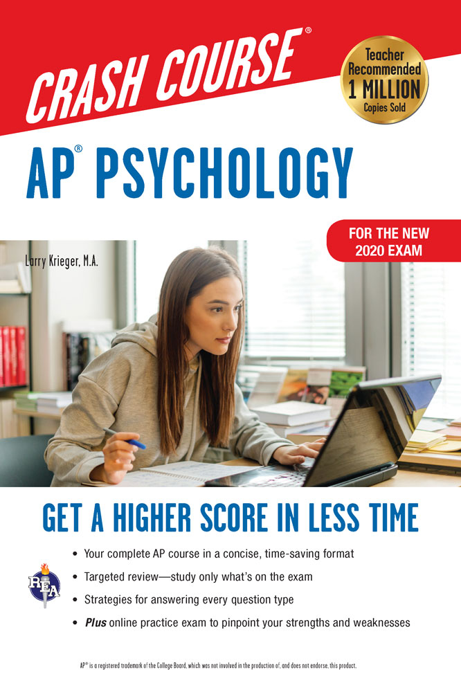 AP® Psychology Crash Course, For the New 2020 Exam, Book + Online by