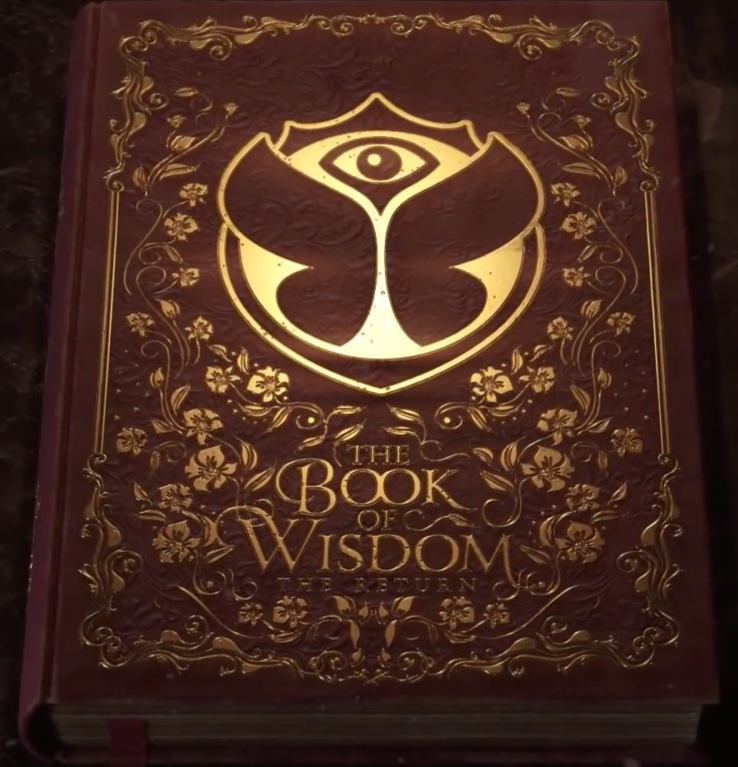 The Book of Wisdom- Tomorrowland 2019 book cover