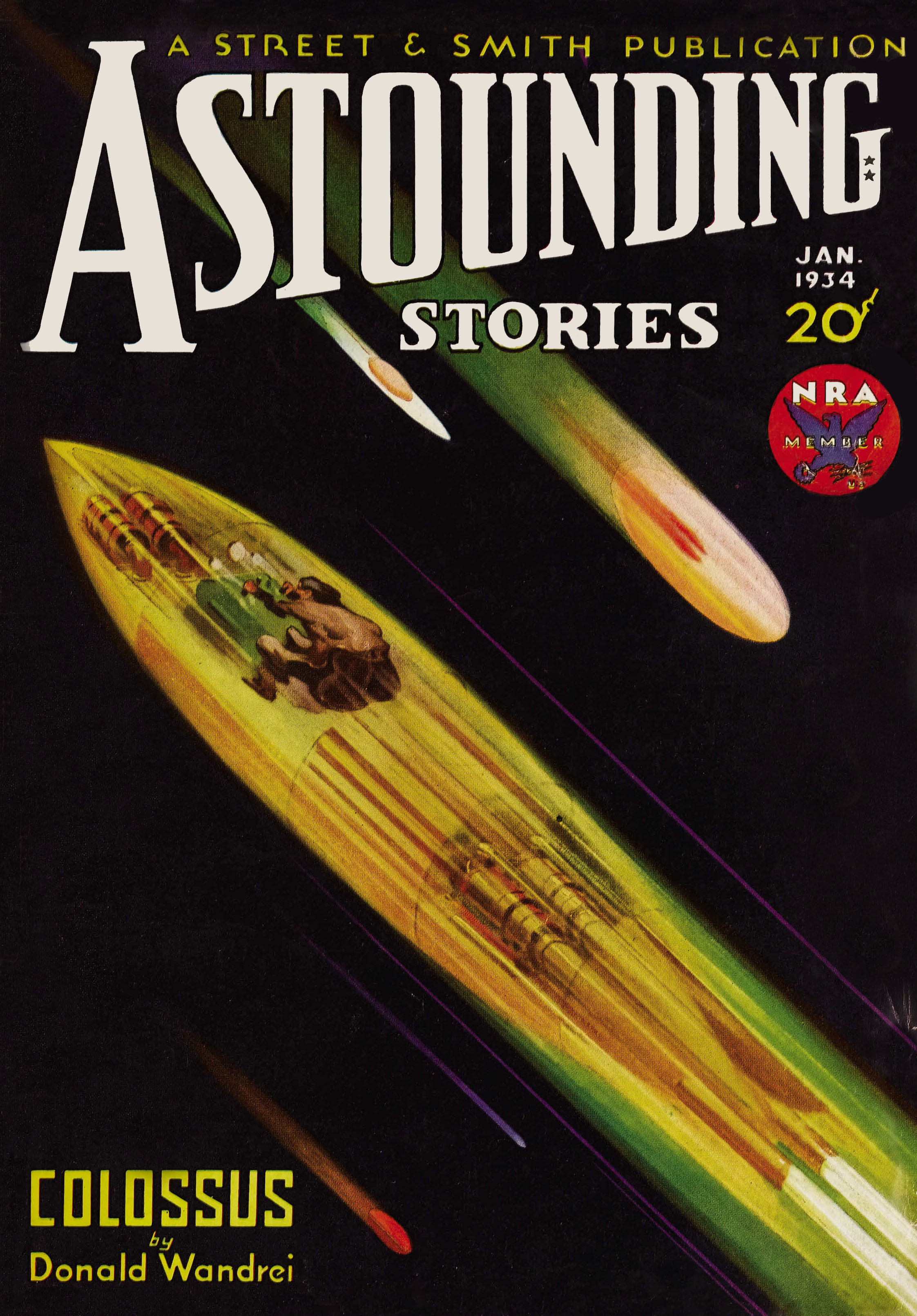 Astounding Stories, January 1934 book cover