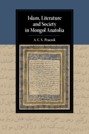Islam, Literature and Society in Mongol Anatolia book cover