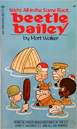 We're All in the Same Boat, Beetle Bailey book cover