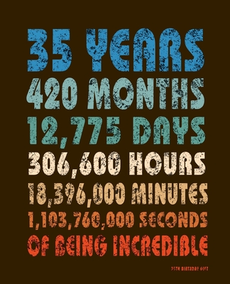 Quotes About Turning 35 35Th Birthday Gift: Vintage Blank Lined Notebook To Write In For Notes, To  Do Lists, Notepad, Journal For Men & Women. Funny Retro Birthday Gifts For  Someone Turning 35 Years Old. By