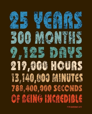 Funny Quotes About Turning 25 25Th Birthday Gift: Vintage Blank Lined Notebook To Write In For Notes, To  Do Lists, Notepad, Journal For Men & Women. Funny Retro Birthday Gifts For  Someone Turning 25 Years Old. By